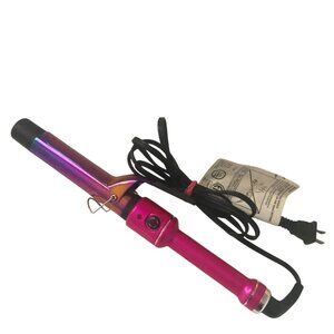 Tru Beauty Women's Professional Titanium 1.25" Curling Iron TB07654 Hot Pink